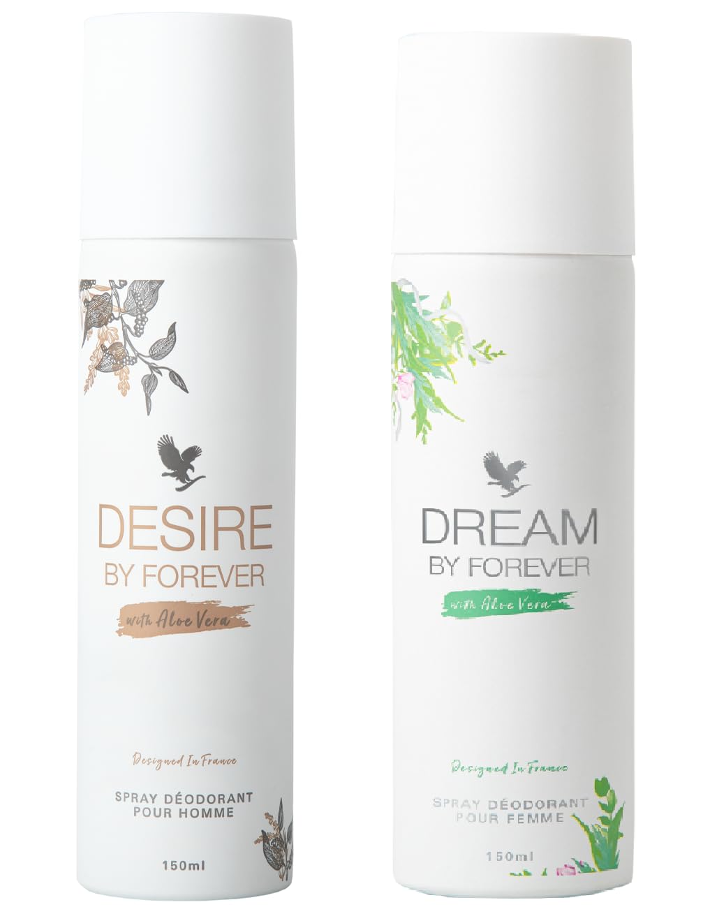 Desire Dream by Forever Aloe Vera Body Spray Deodorant for Men and Women (Combo Pack)